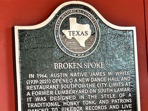 Broken Spoke receives Texas historical marker during dedication